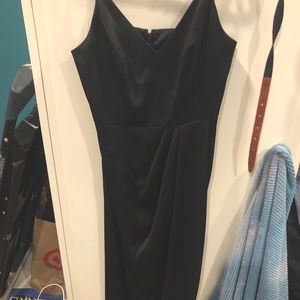 Beautiful express black satin dress